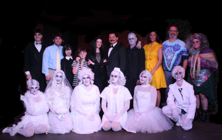 The cast of 'Addams Family' at Fort Myers Dinner Theatre.