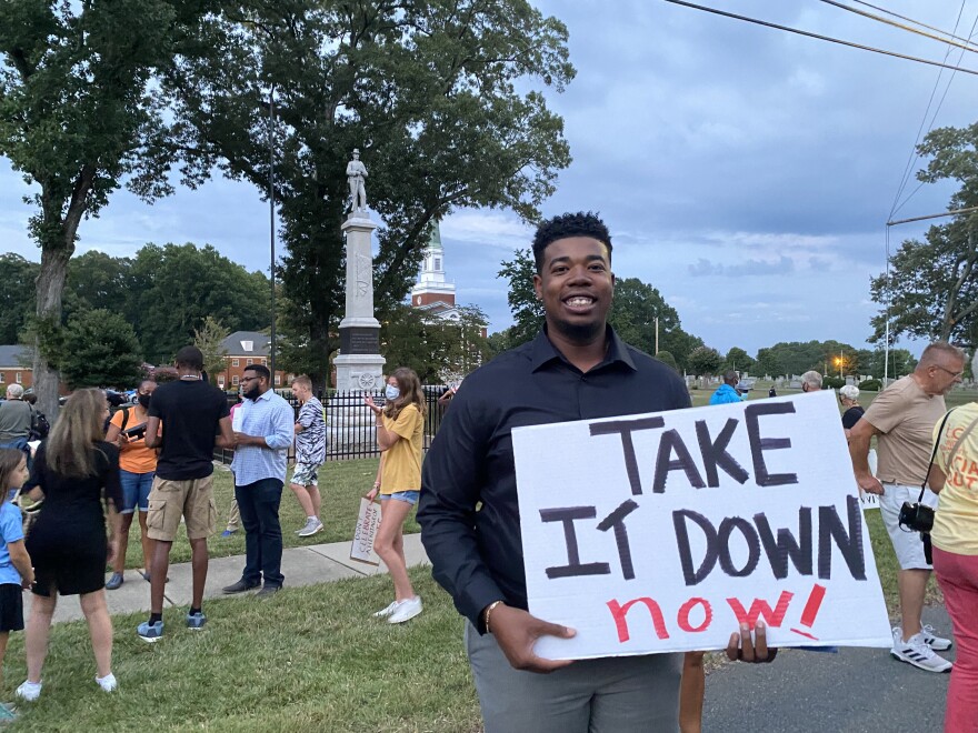 Community organizer Justin Miller says he was amazed by the diversity of the protesters in Cornelius on Wednesday night