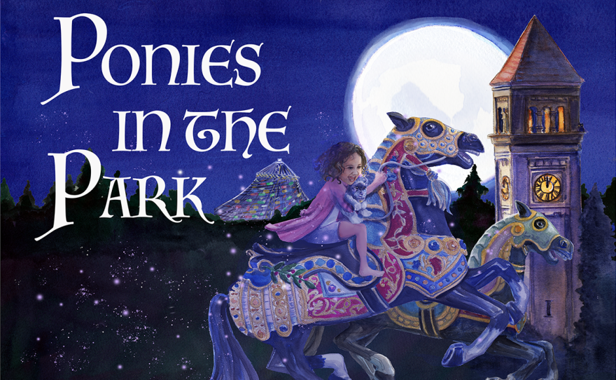 Cover of "Ponies in the Park," a new children's book by Mary Carpenter and Mary Pat Kanaley