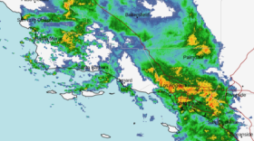 Radar images of rain as of 7 a.m. Saturday.