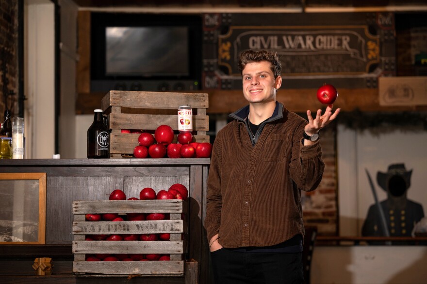 Ben Fink, an environmental studies student at Bucknell University, created a hard cider made out of "ugly