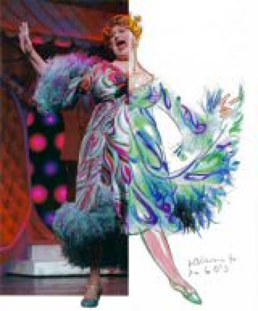 William Ivey Long's costume design and completion for Harvey Fierstein in the musical 'Hairspray.'