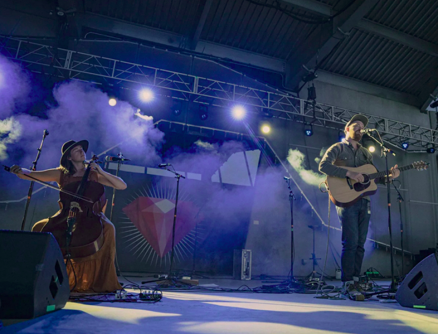 One half of Sturtz will play at Chalice Abbey, vocalist/guitarist Andrew Sturtz and cellist/vocalist Courtlyn Carpenter