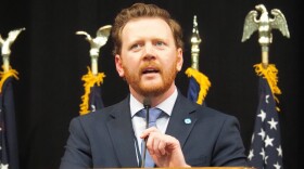 Indiana Democratic Party Chair Mike Schumhl, pictured at the Indiana Democratic Convention on June 13, 2024, declined to pursue a recount in a tight central Indiana race.