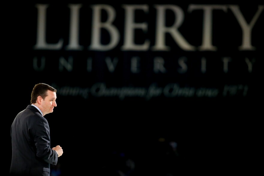 Ted Cruz launched his presidential campaign at a convocation at Liberty University, a Christian evangelical college in Virginia.