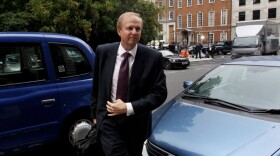 Bob Dudley arrives at BP's headquarters in St James's Square, in London.