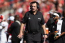 Indiana head coach Curt Cignetti paces the sideline as his team plays against Nebraska during the first half of an NCAA college football game Saturday, Oct. 10, 2026, in Lincoln, Neb.