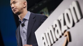 Amazon, whose CEO Jeff Bezos is seen here, has launched a new store and staffed pickup center with Purdue University.