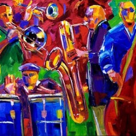 "Hot Cuban Jazz" by artist Debra Hurd