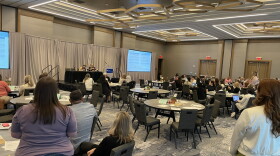 Participants offer group reports on ways to increase HPV vaccinations 04-17-24