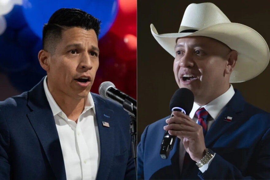 Republican Carlos De La Cruz, left, and Democrat Johnny Garcia, right, both faced hard-fought primary runoffs to win their party’s nomination in TX23.