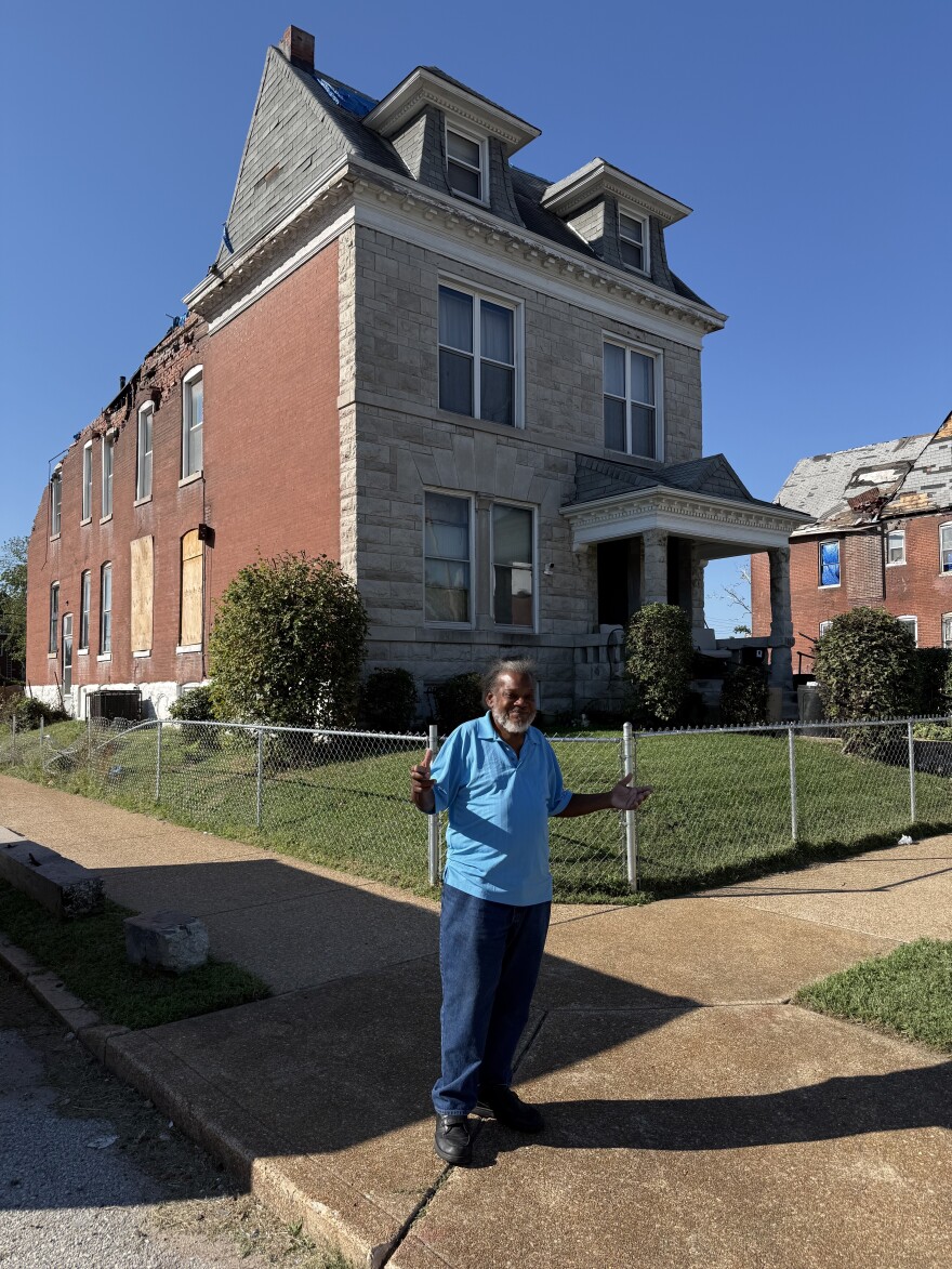 Longtime Sherman Park resident Terrence Nash lives with his sister Stacie Nash at their family home on Cates Avenue. Terrence has been coming to the house every day to watch the home, check for any new damage and to just sit on his front porch with his cat. He said what he will miss the most about the home is the backyard cookouts and the birthday parties with his family.