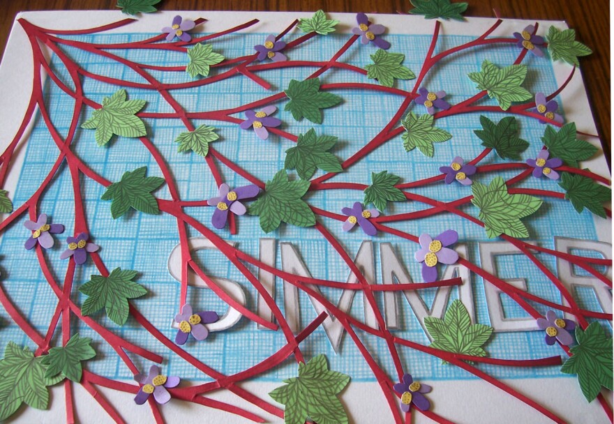 A<em> Spill Simmer Falter Wither</em>-inspired papercut. See more of Baume's artwork <strong><a href="https://sarabaume.wordpress.com/ssfw/">on her blog</a>.</strong>
