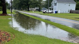 Flooding in the Pughsville community of Suffolk.