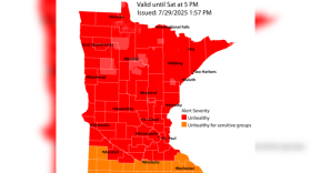Air quality is expected to be unhealthy for many through Aug. 2, 2025, due to northwestern winds pushing Canadian wildfire smoke into Minnesota.
