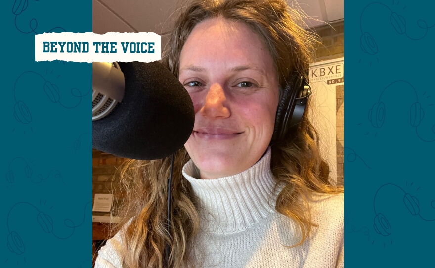 Woman and a microphone
