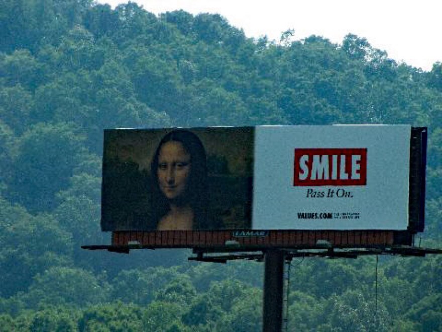 Billboard alongside a highway. 