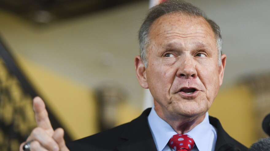 Former Alabama Chief Justice Roy Moore announces his run for the Republican nomination for U.S. Senate on Thursday. He lost the 2017 special election to Democrat Doug Jones after multiple allegations of sexual assault and harassment against him surfaced.