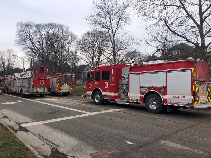 Multiple fire crews responded to a two-alarm fire at Battelle in Columbus on February 12.