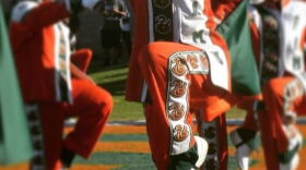 Metro-Atlanta native Cori Bostic has become the Marching 100's first woman drum major. 