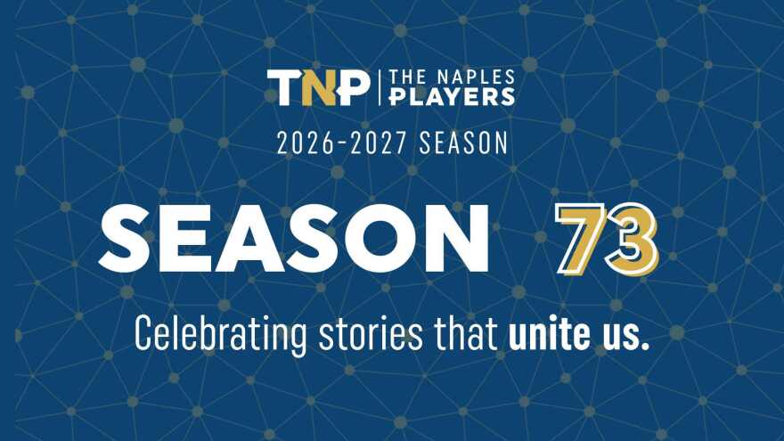 The Naples Players Graphic for Season 73 Announcement