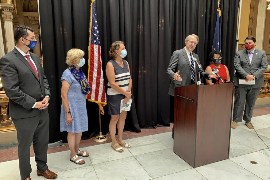 Democratic lawmakers called on Republicans to give more time for the public to weigh in on redistricting once new legislative district maps are unveiled next month.
