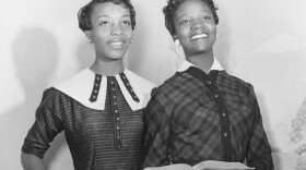 JoAnne Smart Drane and her classmate Bettye Ann Davis Tillman in 1956.