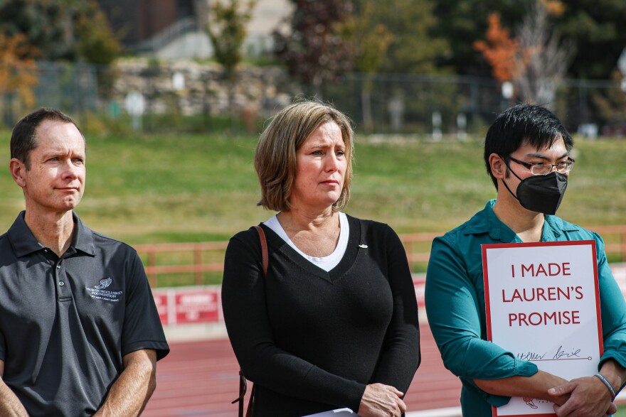 A photo of Matt and Jill McCluskey.