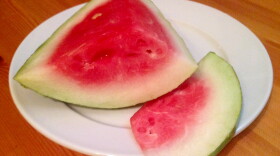 Watermelnon is a symbol of the summer season and relief from it, all under one rind.