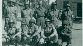 Officers of the 555th Parachute Infantry Company at Camp Mackall, NC (Courtesy - Kate Medley / 82nd Airborne Museum On Fort Liberty)