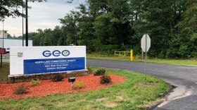 North Lake Correctional Facility entrance. (Photo: Taylor Wizner / IPR News)