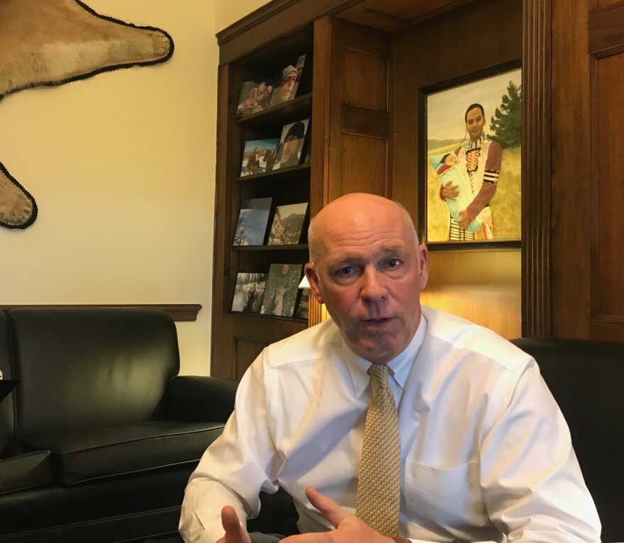 Representative Greg Gianforte in his Washington, DC office