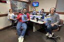 From left to right: Leah Stacy, Roberto Lagares, Patrick Hosken, and Jacob Walsh with host Evan Dawson on "Connections with Evan Dawson" on October 10, 2025