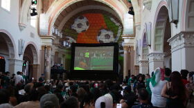 La Rosa soccer balls watch party