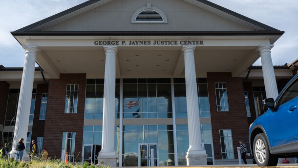 The George P. Jaynes Justice Center in Jonesborough, Tenn. as seen on Monday, March 23, 2026.