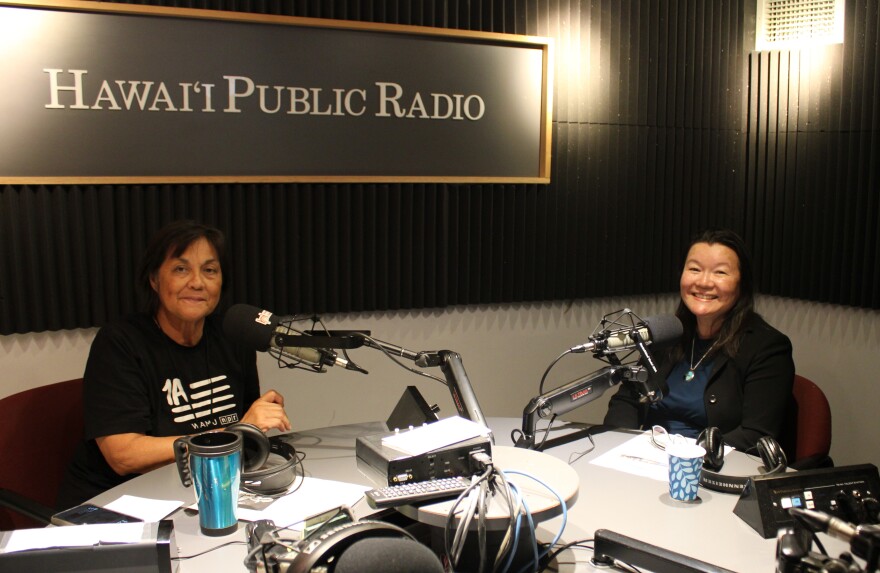 HPR's Catherine Cruz with Amy Nguyen-Chyung.