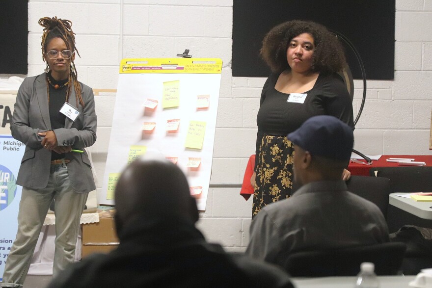 Michigan Public's Rukiya Colvin and Briana Rice.