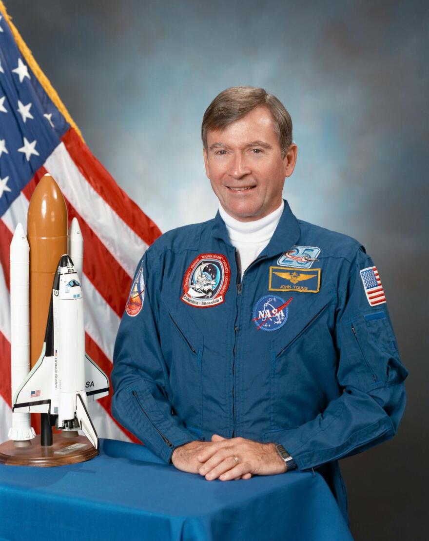 Apollo 16 astronaut and moonwalker John Young