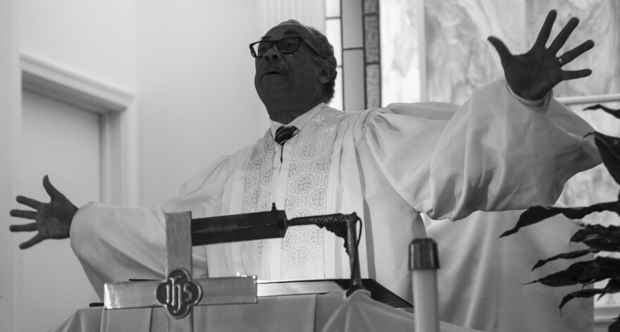 Jazz worship at Allen Chapel AME Church in Staunton, Virginia featured Rev. Dr. Edward Scott's sermon inspired by John Coltrane's "A Love Supreme" given on Sunday, 9/19/21. The band featured Lew Taylor on piano, Kris Monson on bass, Marlon Foster on drums, Marcus Tenney on trumpet, Greg Moody on reeds and Robert Mott on trombone.