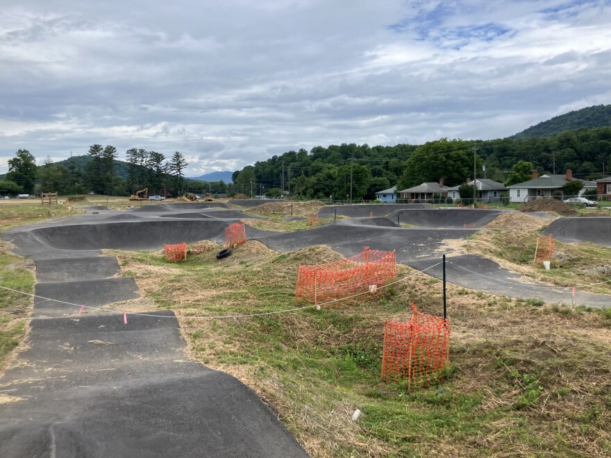 Part of Beacon Park's bike track, which is under construction, as seen on Tuesday, June 9, 2026.
