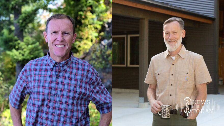 Incumbent Jim Woodward, left, and challenger and previous state Senator Scott Herndon.