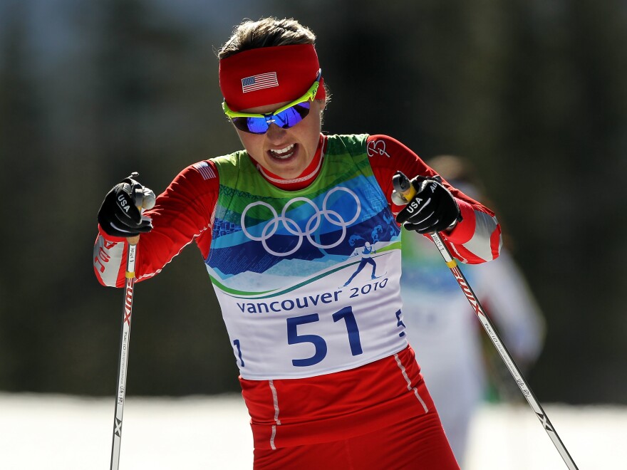 Holly Brooks, competing here during the 2010 Vancouver Winter Olympics, is now a licensed therapist. "Athletes post-Olympics or post-retirement need a lot of support, a lot of people reminding them of their worth beyond just their athletic achievements and results."