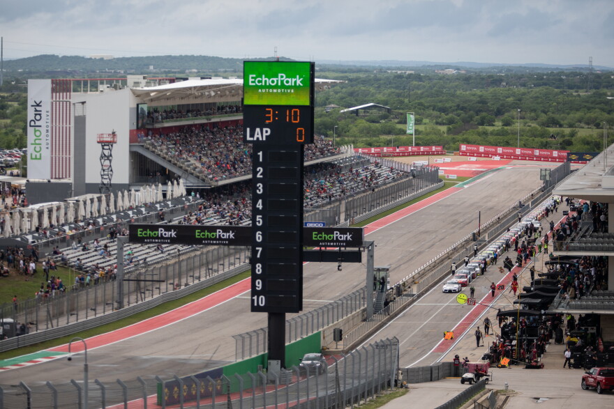 The COTA track at the 2021 NASCAR race