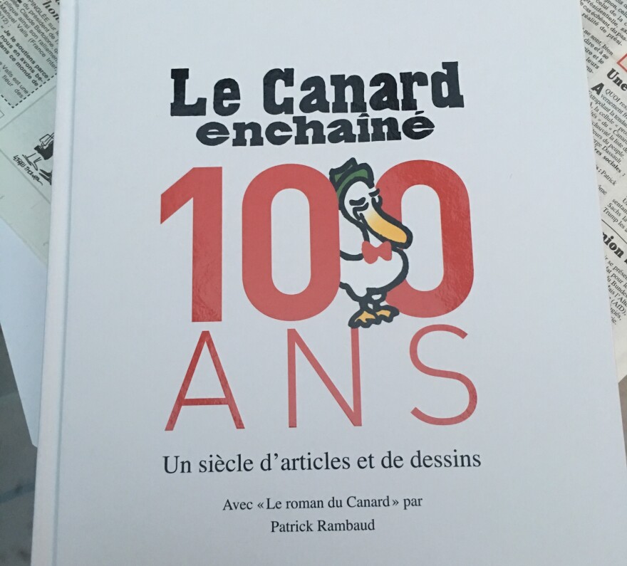 A book that celebrates 100 years of the weekly <em>Le Canard Enchainé.</em>