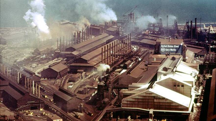 U.S. Steel's Gary Works in 1973.