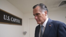 FILE - Sen. Mitt Romney, R-Utah, a member of the Senate Foreign Relations Committee, heads to a vote before a national security briefing on Ukraine, at the Capitol in Washington, March 16, 2022. Romney will not run for reelection in 2024. The former presidential candidate and Massachusetts governor announced his intentions in a video statement Wednesday. (AP Photo/J. Scott Applewhite, File)