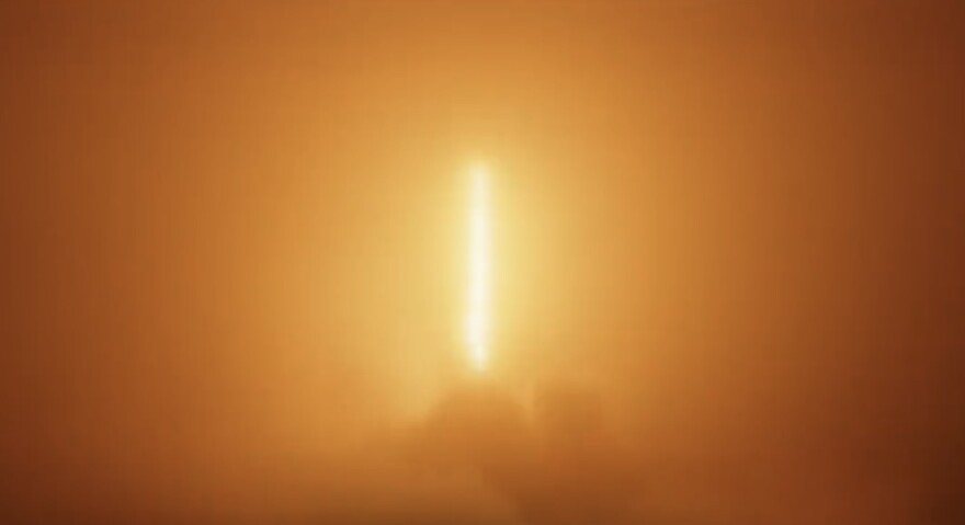 A SpaceX Falcon 9 rocket takes off from Vandenberg Space Force Base Saturday.