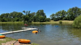 The lake at Life Adventure Center in Woodford County