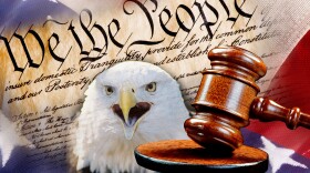 We the People with justice of the gavel.