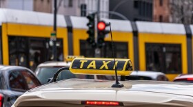 Stock photo of a taxi